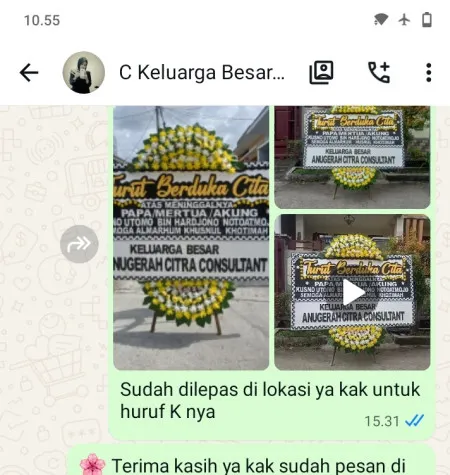 Pengiriman Papan Bunga Duka Cipete