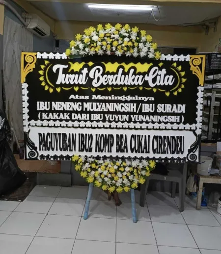 Papan Bunga Duka Cipete